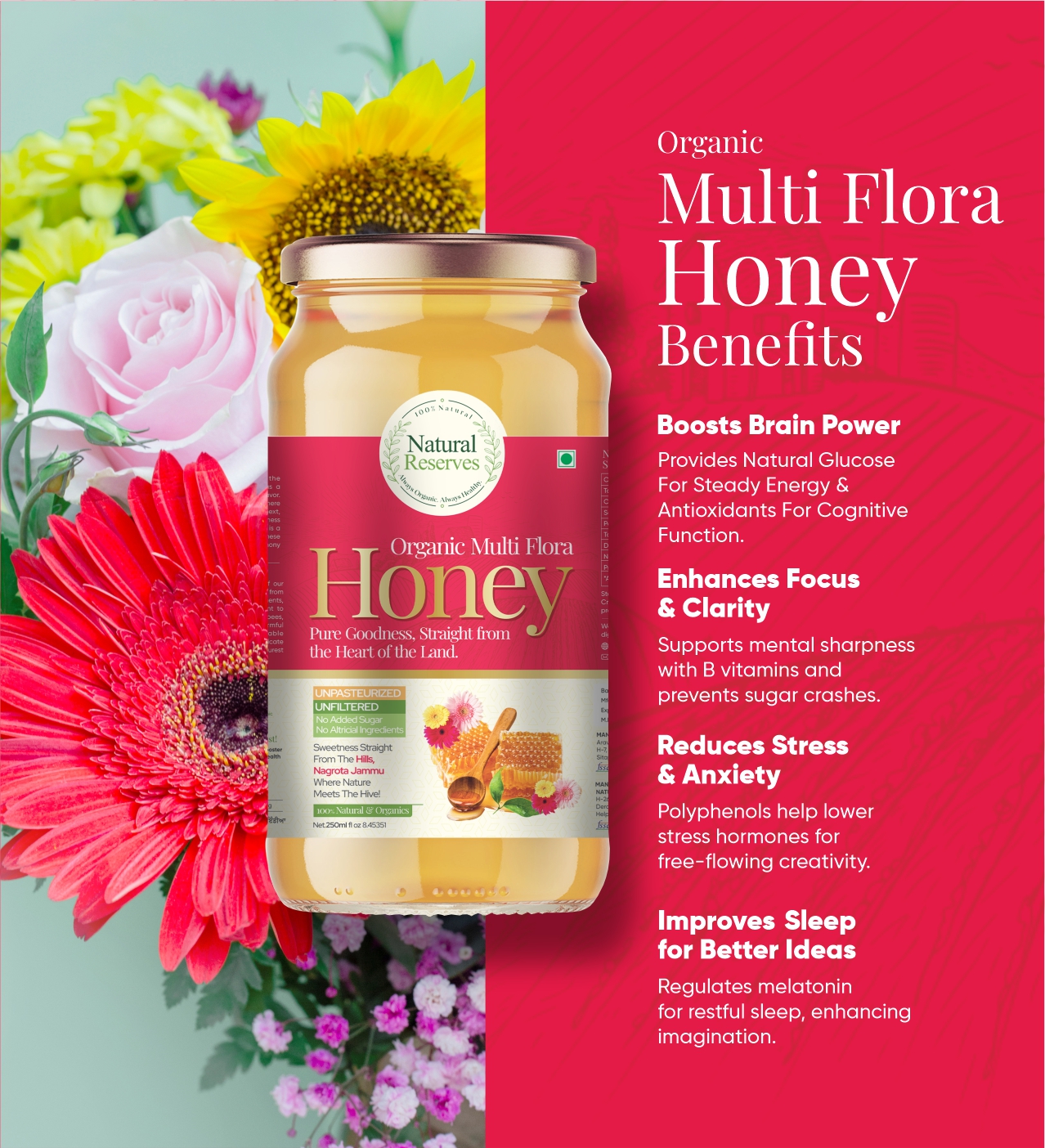 Natural Reserves Organic Multi Flora Raw Honey - Image 5