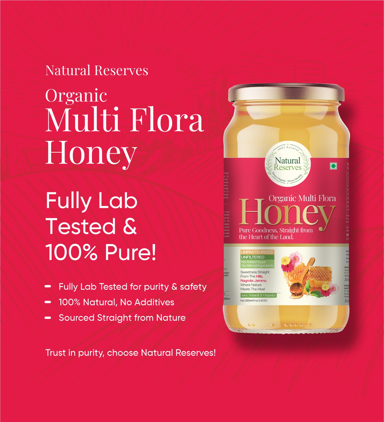 Natural Reserves Organic Multi Flora Raw Honey - Image 6