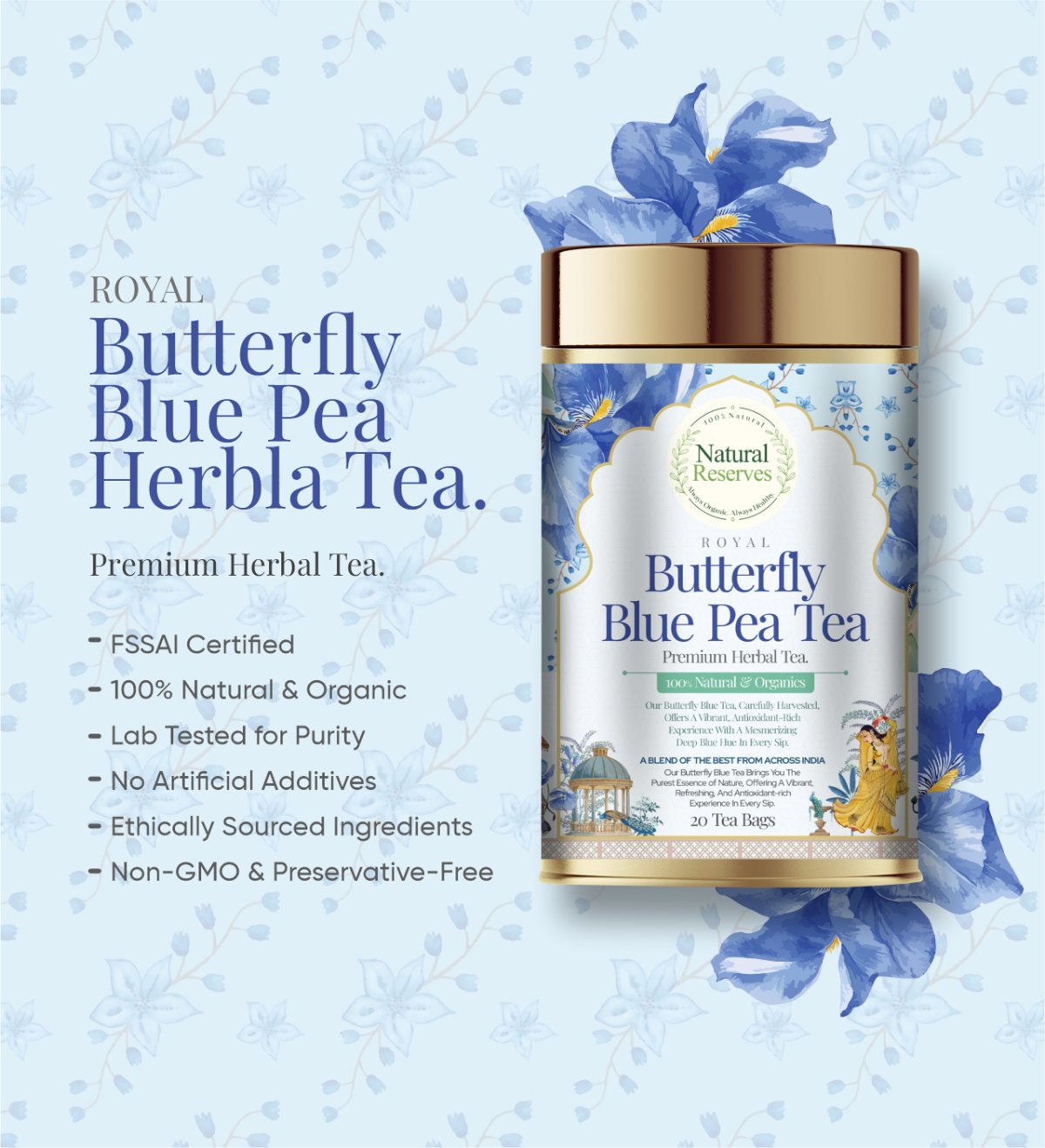 Natural Reserves Butterfly Blue Pea Herbal Tea - Image 4